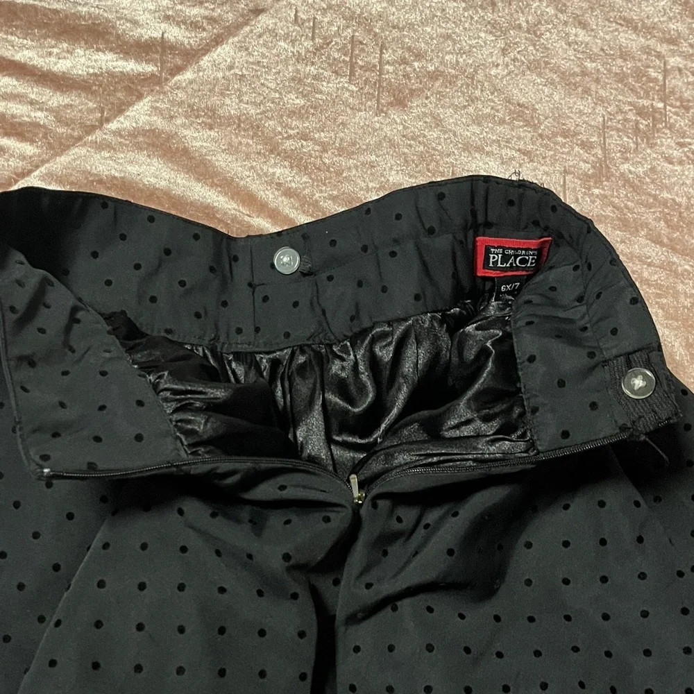 The Children's Place Black Polka Dot Skirt
